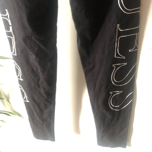 ❤️Guess Black Manja Active Leggings Side Print Size Small - Picture 5 of 8